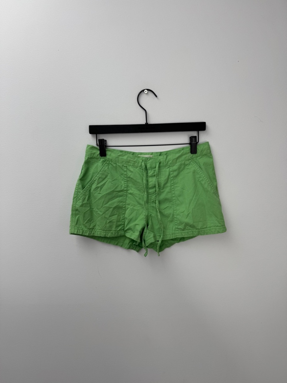 Express 100% Cotton Bright Green Drawstring Athletic Shorts